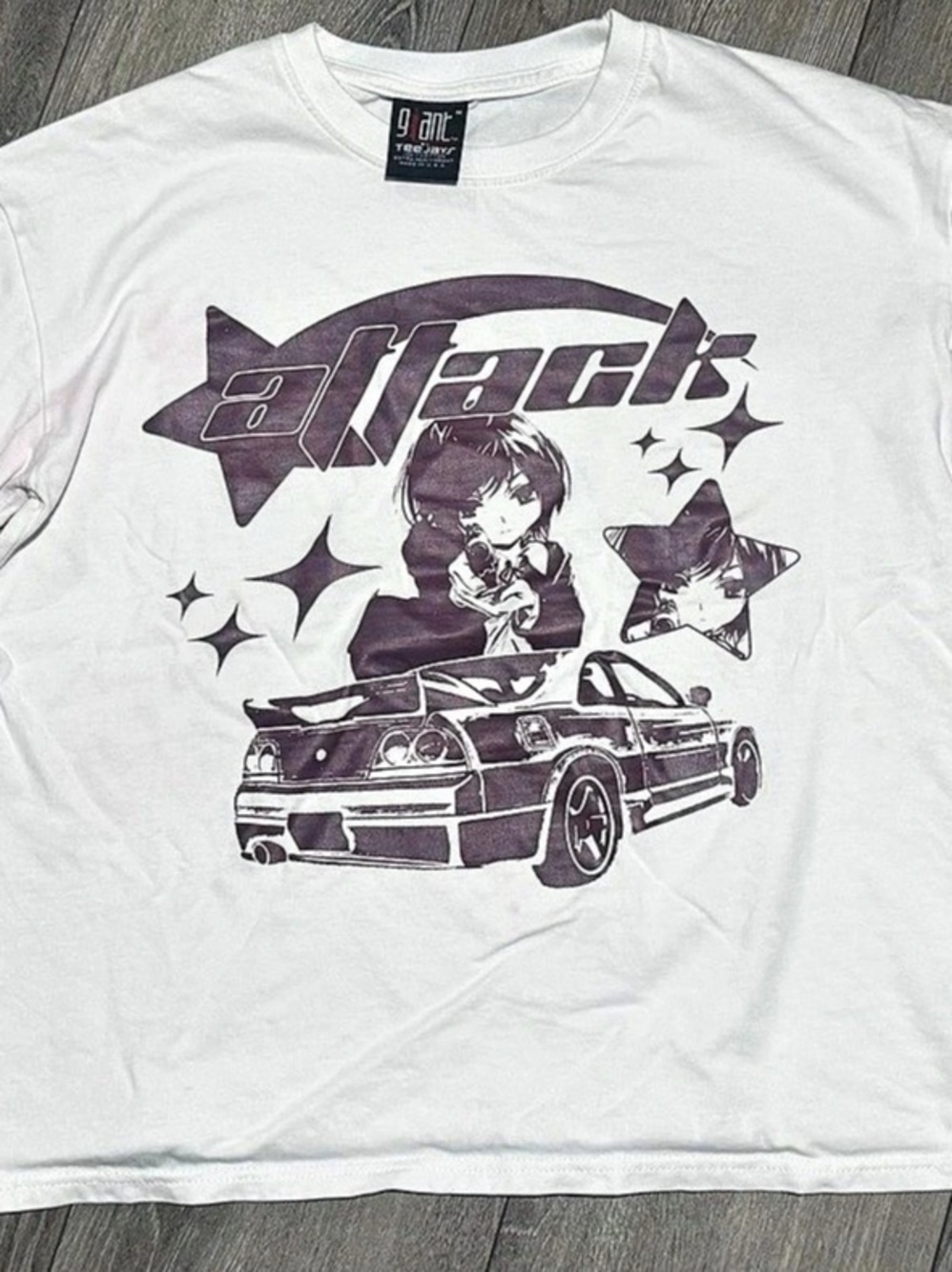 gUnit Graphic Car T-Shirt in White Size Medium